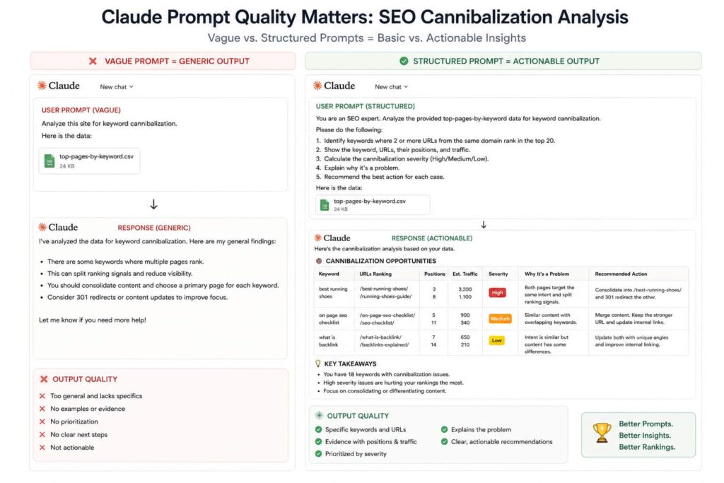 SEO cannibalization analysis